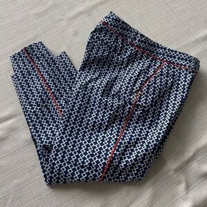 Women's Crown & Ivy Printed Cropped Dress Pants - Sz. 10